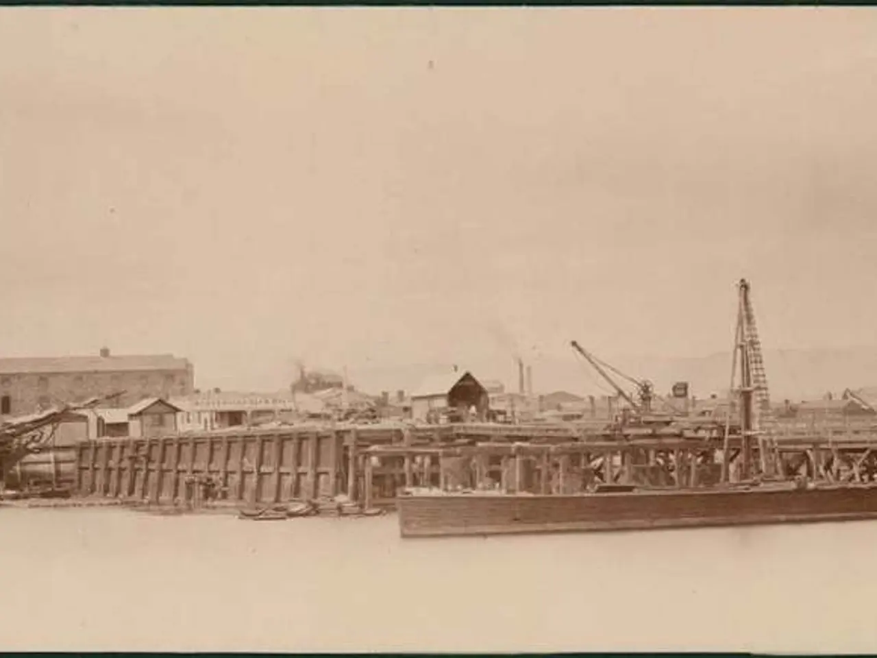 In this image there are buildings, bridges, water, architecture, cloudy sky, trees, grass, roads,...