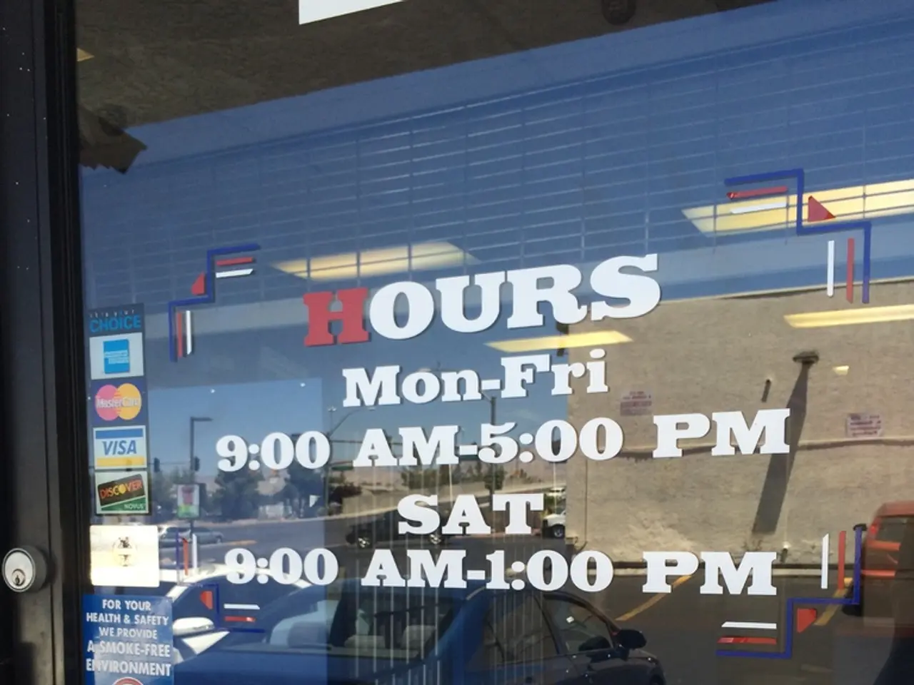 In the center of the image we can see a door and there is a text written on the door.