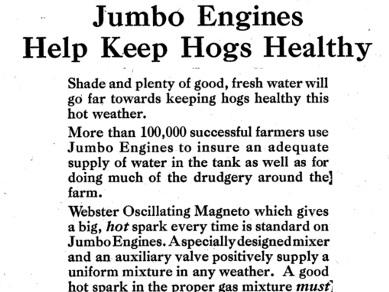 This is a poster. In this poster we can see a machine and some text.