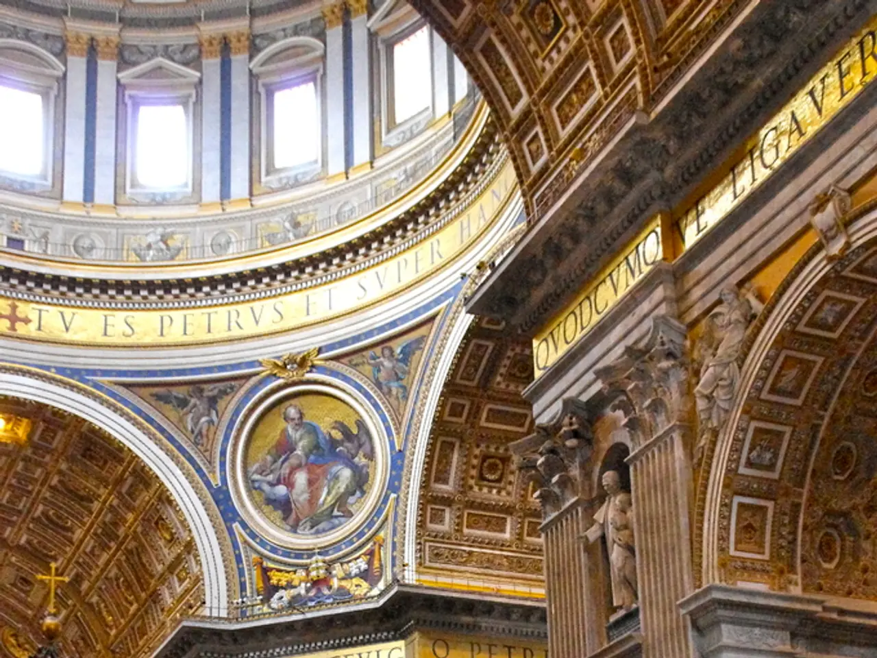 In this image I can see number of chairs, number of persons and the interior of the building. I can...