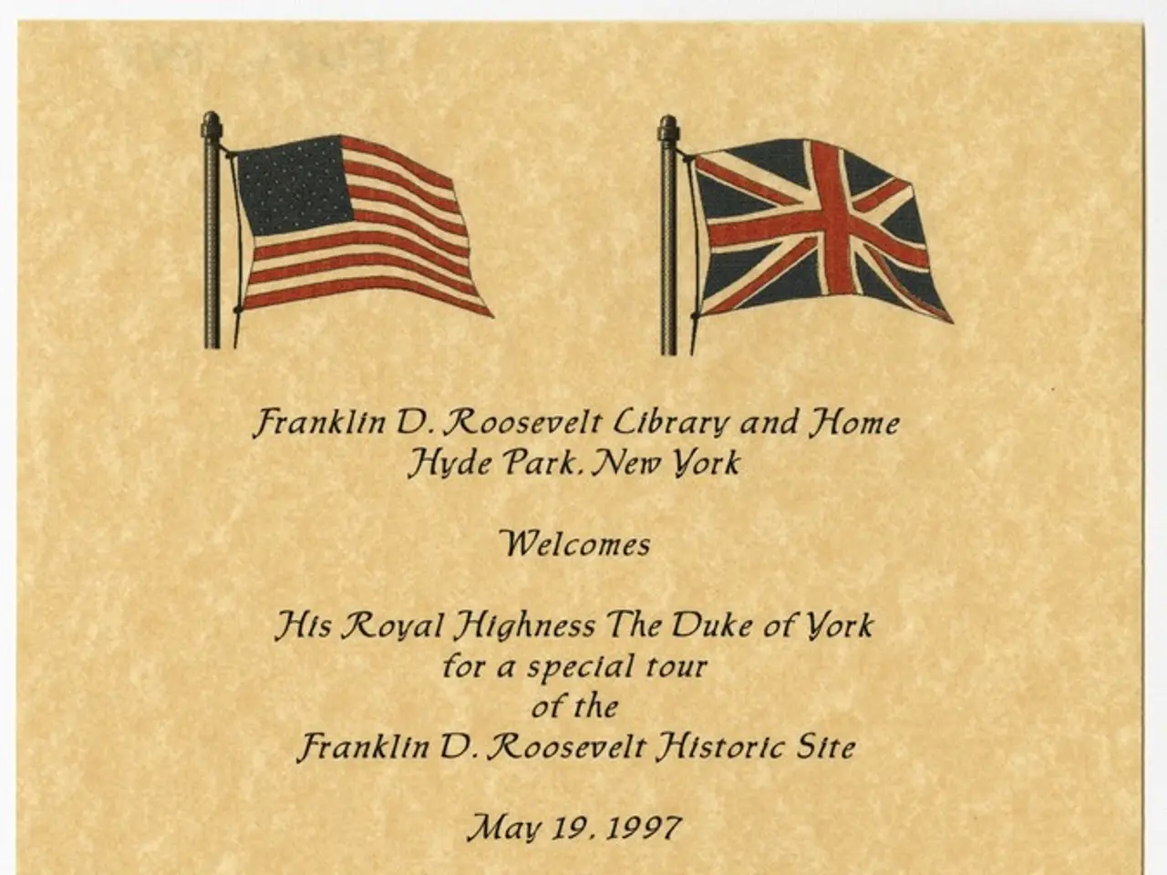 In this picture we can see some text, numbers and flags. We can see a creamy background.