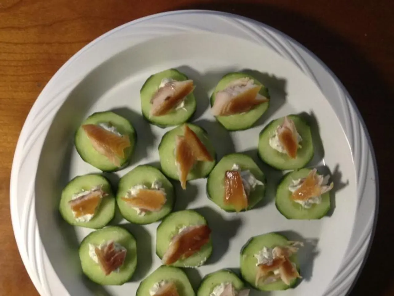 This image consists of food which is on the plate in the center.