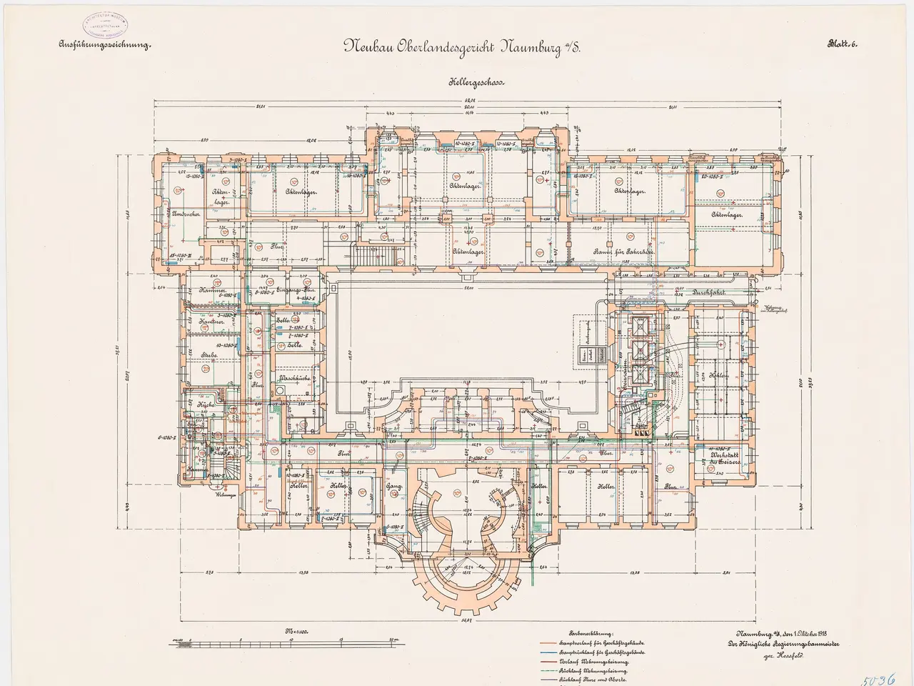 The image shows a drawing of a floor plan of a building with a lot of rooms, which is believed to...