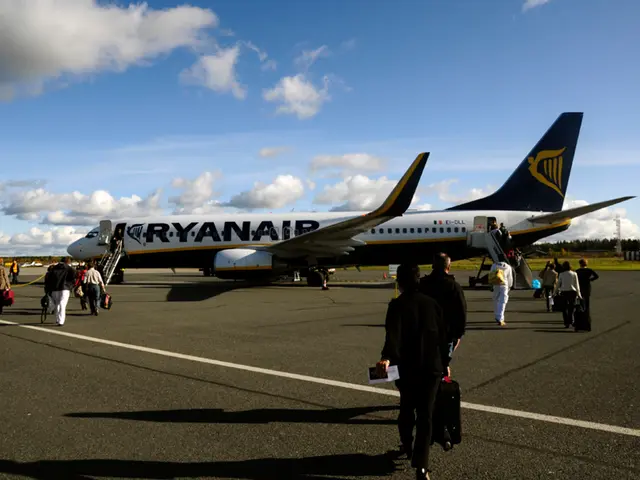 Incorrect runway landing by pilots presumably due to exhaustion, following visual guidance during...