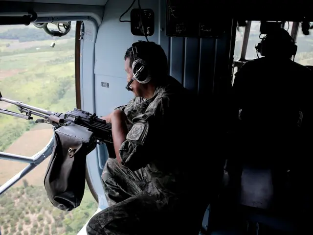 Military exercises involving MiG-29 and Jaguar jets of the Indian Air Force participate in a...