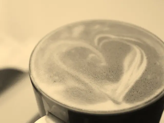 It is an image of some drink served in a cup.