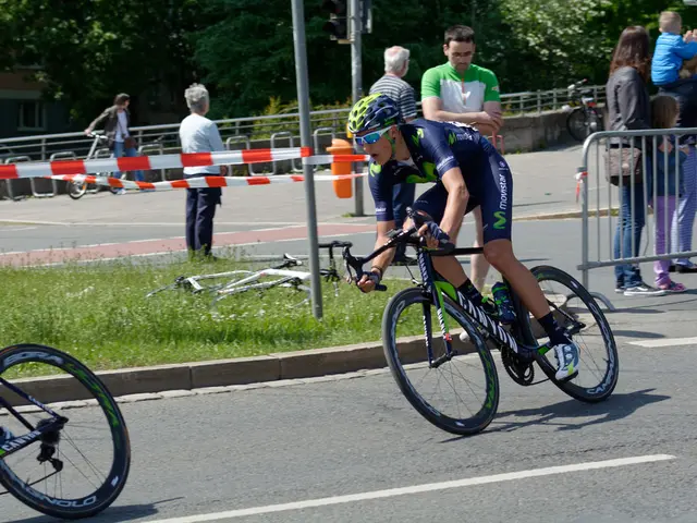 In this picture there is a boy who is cycling on the right side of the image and there is another...