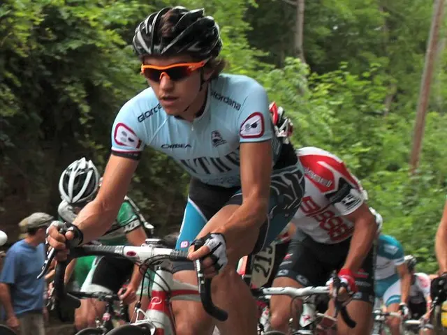 There are people riding bicycles as we can see in the middle of this image. There are trees in the...