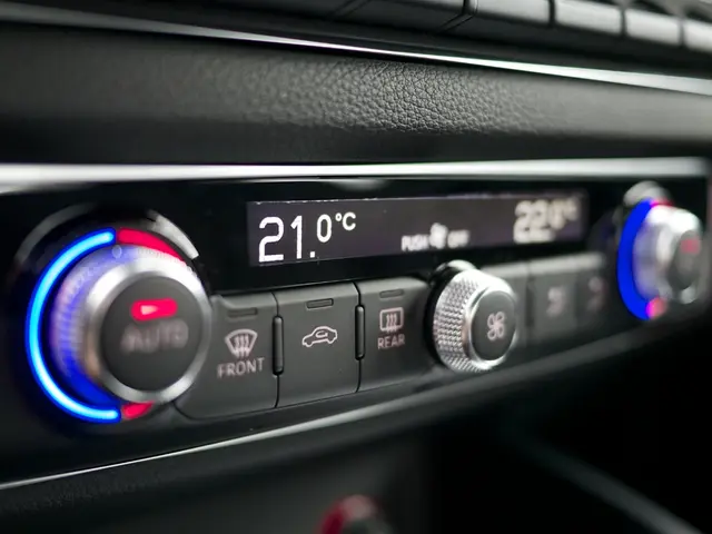 In this picture we can see few buttons, regulators and lights, in the middle of the image we can...