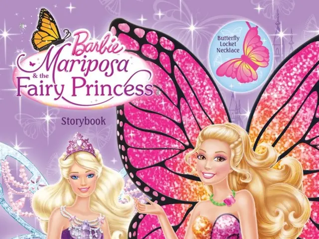 In the picture we can see a poster on it, we can see two baby girl pictures with wings and on the...