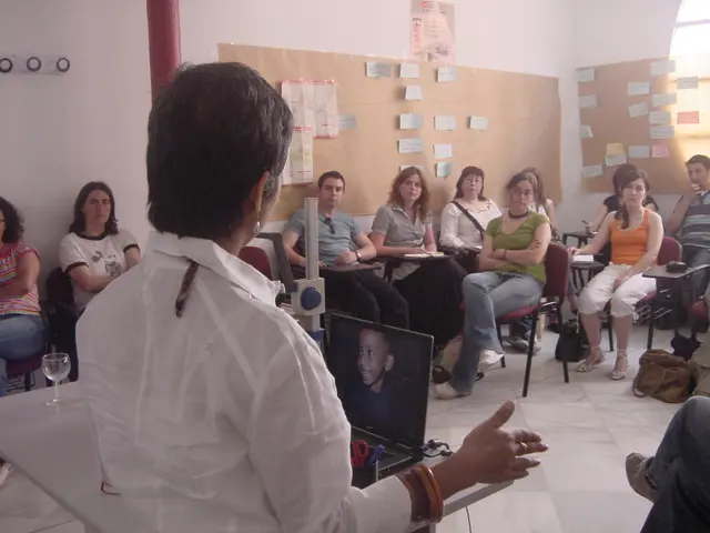 This image consists of a persons wearing a white shirt is standing in front of the podium. And we...