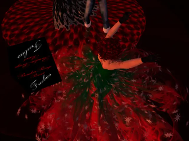 This is a anime image, there is a persons standing in the back on the floor.