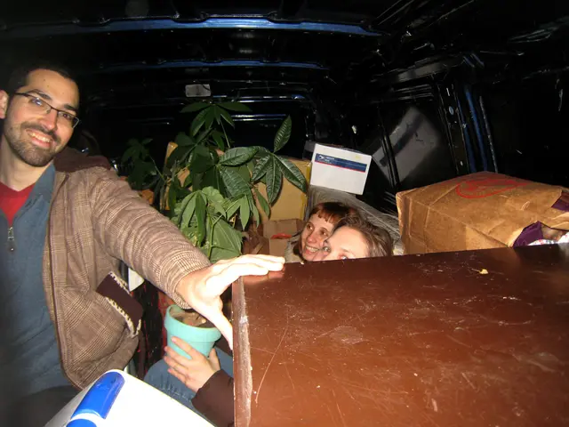 This picture describes about group of people, they are all in the vehicle, in the vehicle we can...