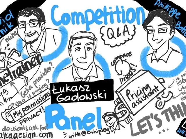 This is a poster. On that there are cartoon images of some people and something is written on that.