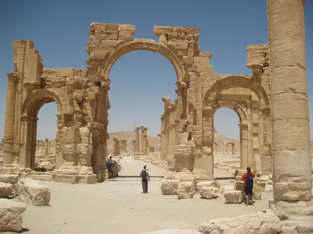 In this image we can see the monuments and also the rocks. We can also see the land. We can see the...