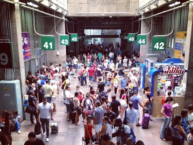 In this image, we can see people are on the path. Here we can see stall, box, pipes, boards,...