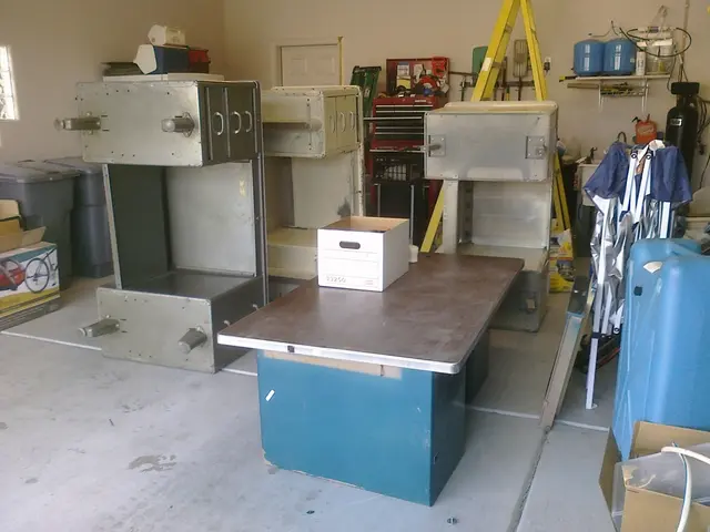 In the image we can see a sheet on it there is a box, this is a floor, dustbins and many other...