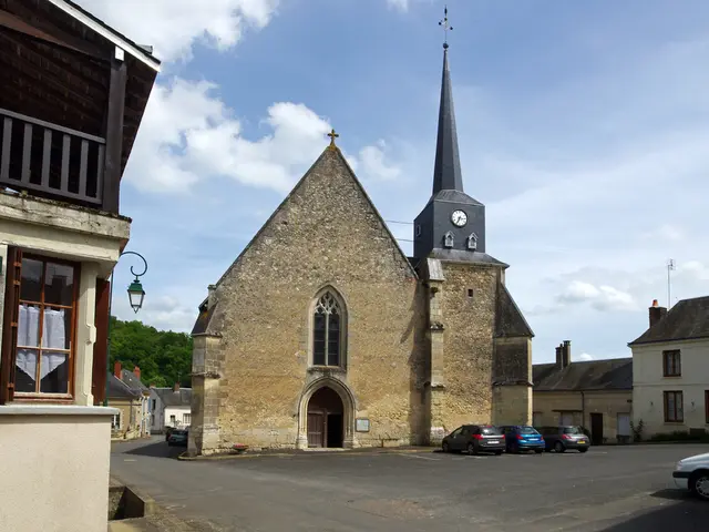 In the image we can see there is a clock tower and church in the middle and there are lot of...