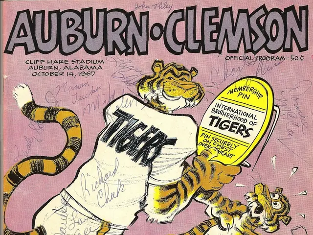 In this image I can see a pamphlet, in the pamphlet I can see two cartoon pictures, they are in...