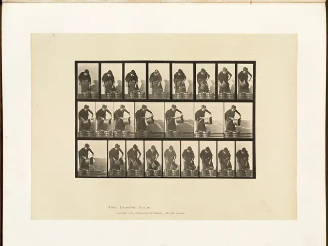 This is a black and white collage picture. We can see the same person and the person is holding a...