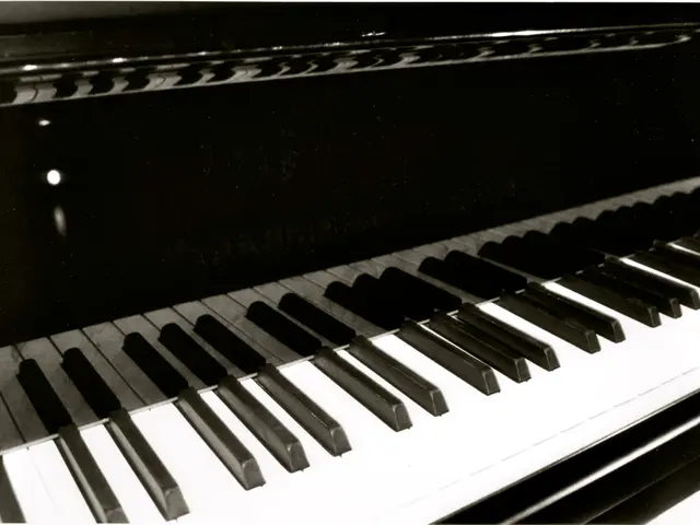 A piano is shown in the picture.