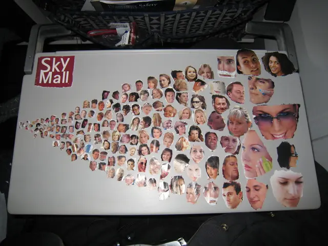 Here in this picture we can see a white board present, on which we can see photographs of different...