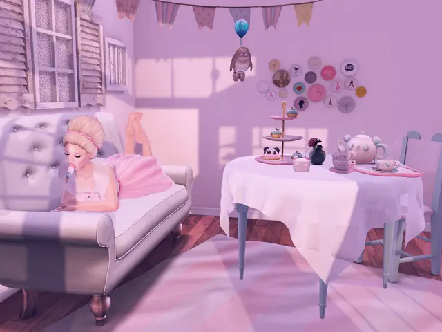 This image looks like it is edited. On the left, there is a woman lying on the sofa. In the middle,...