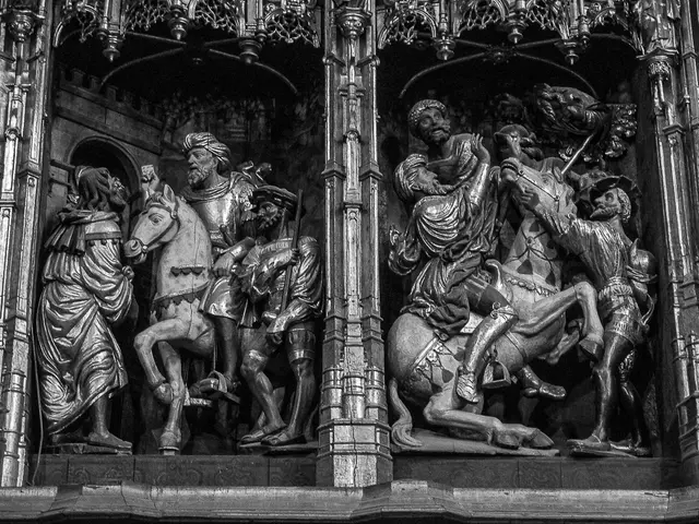 This picture consists of sculptures in the image.