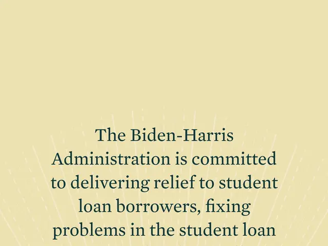 The image shows a poster with the text "The Biden-Harris Administration is committed to delivering...