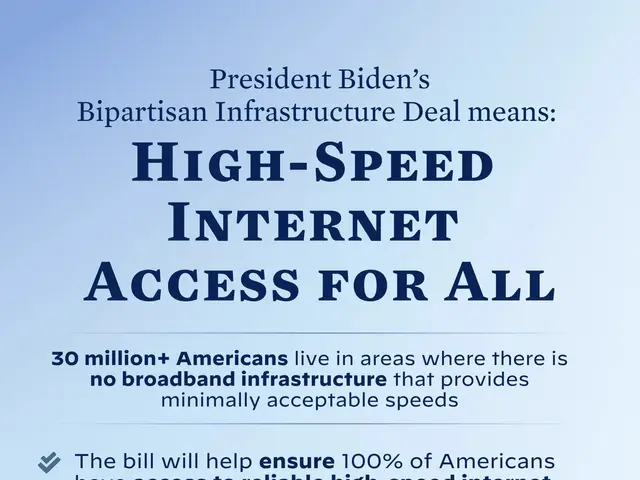 The image shows a poster with the text "President Biden's Bipartisan Infrastructure Deal Means...