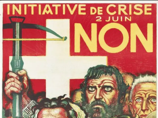 The image shows a poster for the Coalition Nationale, an initiative de crise non, featuring a group...