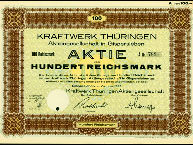 The image shows a certificate issued by the German government with a black background and a gold...