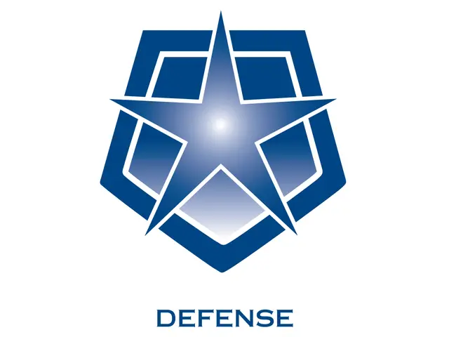 The image shows a blue logo with the words "Defense Business Board" written on it against a white...