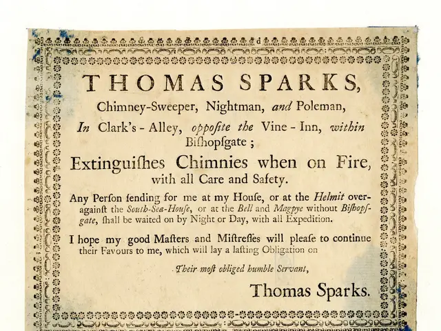 The image shows a paper with the text "Thomas Sparks, Chimney-Sweeper, Nightman, and Poleman, in...