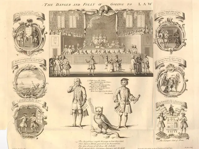 The image shows a paper with pictures of people and text written on it, depicting the danger and...