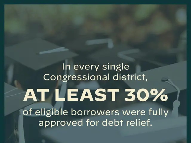 The image shows a poster with text that reads "In every single congressional district, at least 30%...