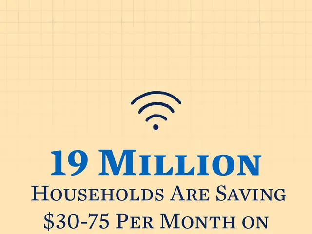 The image shows a poster with text and a logo that reads "19 million households are saving $30-75...