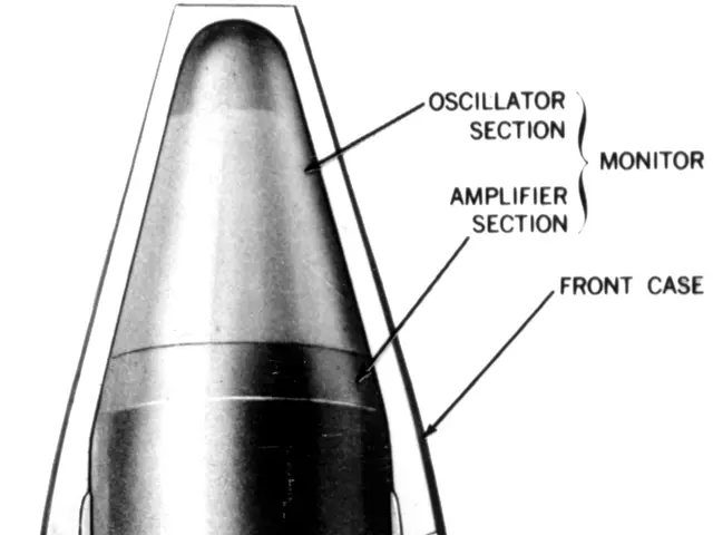 The image shows a diagram of a rocket with its parts labeled, including a rocket launcher. The...