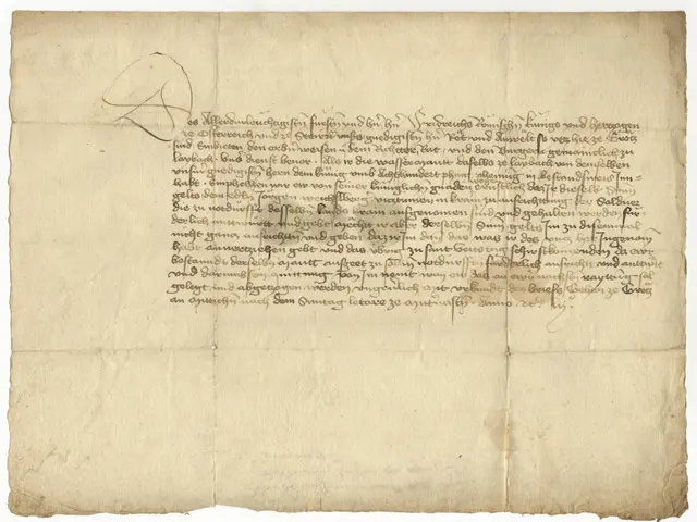 The image shows an old piece of paper with handwriting on it, which is believed to be a letter from...
