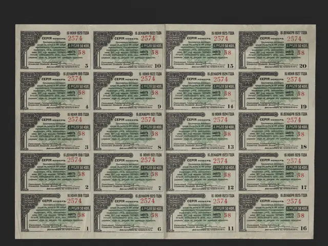 The image shows a book with a black background and a bunch of money on it. The paper has text and...