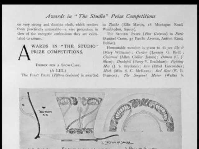 The image shows a black and white drawing of a cup and saucer with a design on it, surrounded by a...