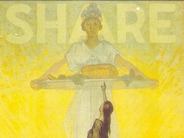 The image shows a poster for the Jewish Relief Campaign, featuring a woman standing in the center...