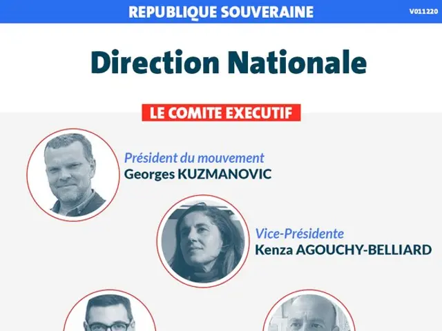 The image shows an infographic of the direction nationale of the French government. It features...