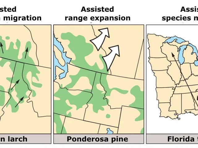 The image shows a poster with a map of the United States, highlighting the different types of...