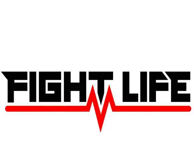 The image shows the Fight Life logo, which consists of the words "Fight Life" written in bold black...
