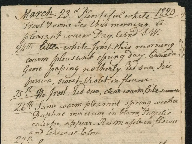 The image shows a piece of paper with handwriting on it, dated March 23, 1820, which is a letter...