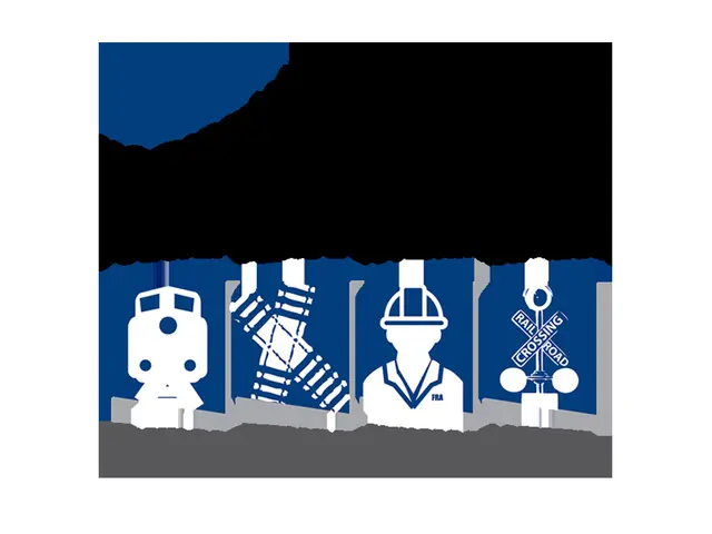 The image shows the logo of the U.S. Department of Transportation Federal Railroad Administration...