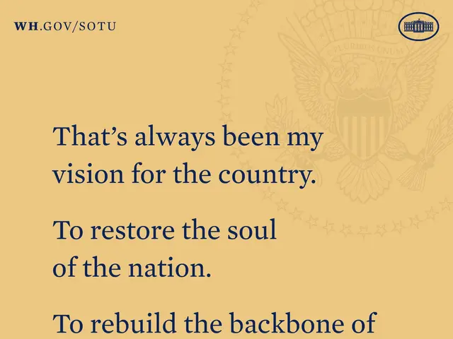 The image shows a poster with a quote from President Joe Biden that reads, "That's always been my...