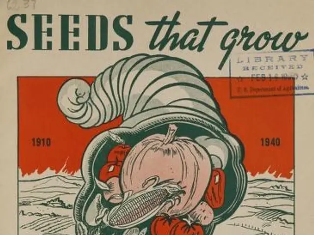 The image shows a poster from Wiseman-Downs Co., Inc. from 1910-1940, featuring a variety of farm...