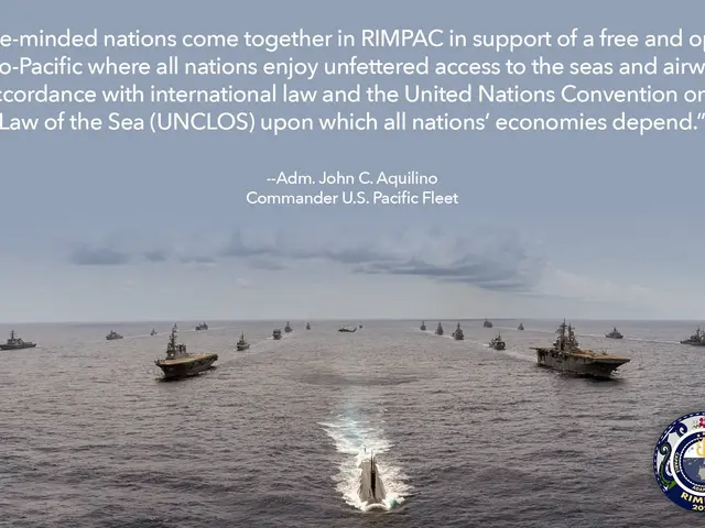 The image shows a group of ships sailing in the ocean with a quote on it that reads, "Like minded...